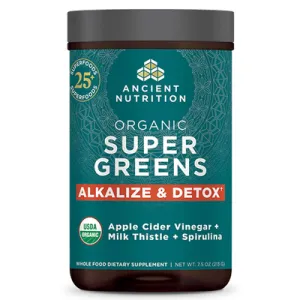 Organic SuperGreens Alkalize & Detox 213 grams by Ancient Nutrition