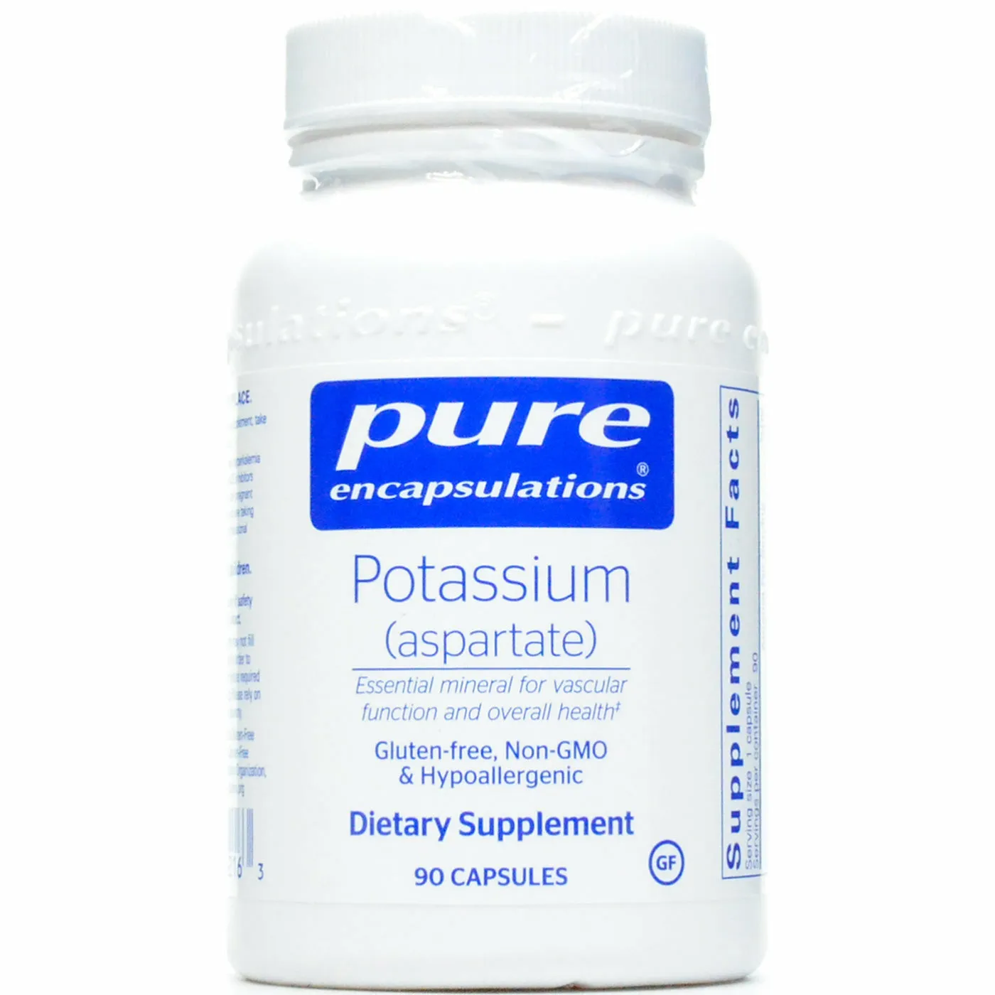 Potassium (aspartate) 90 vcaps by Pure Encapsulations