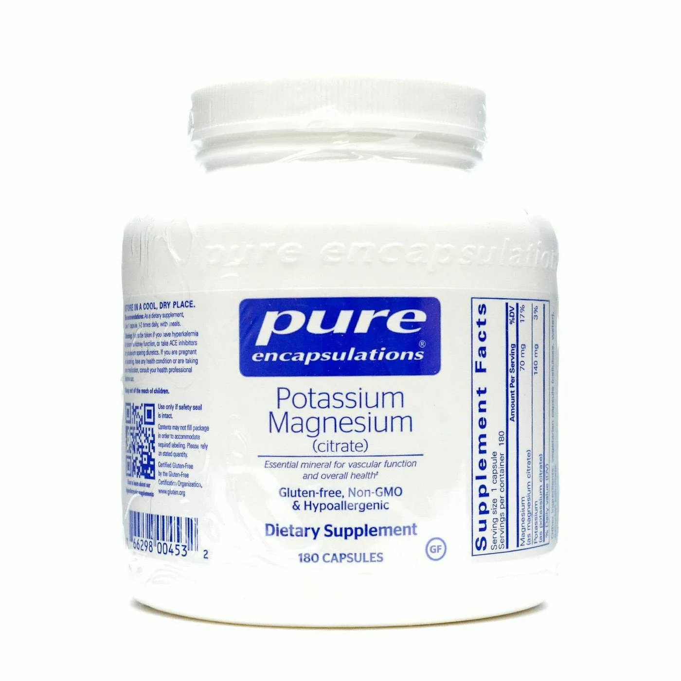 Potassium Magnesium Citrate 180 vcaps by Pure Encapsulations
