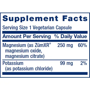 Potassium with Extend-Release Magnesium 60 vcaps by Life Extension