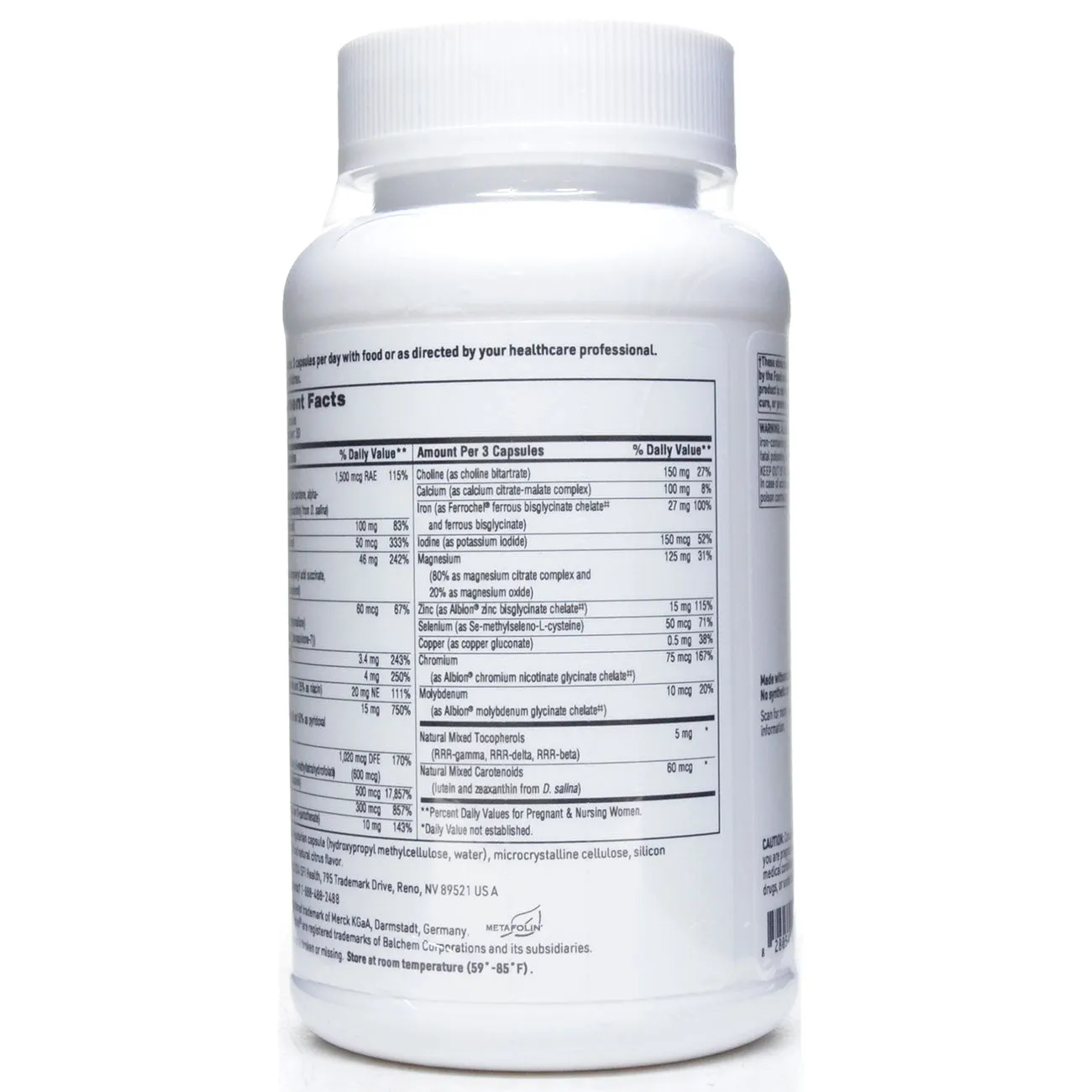 Prenatal and Nursing Formula 90 caps By Klaire Labs/SFI Health