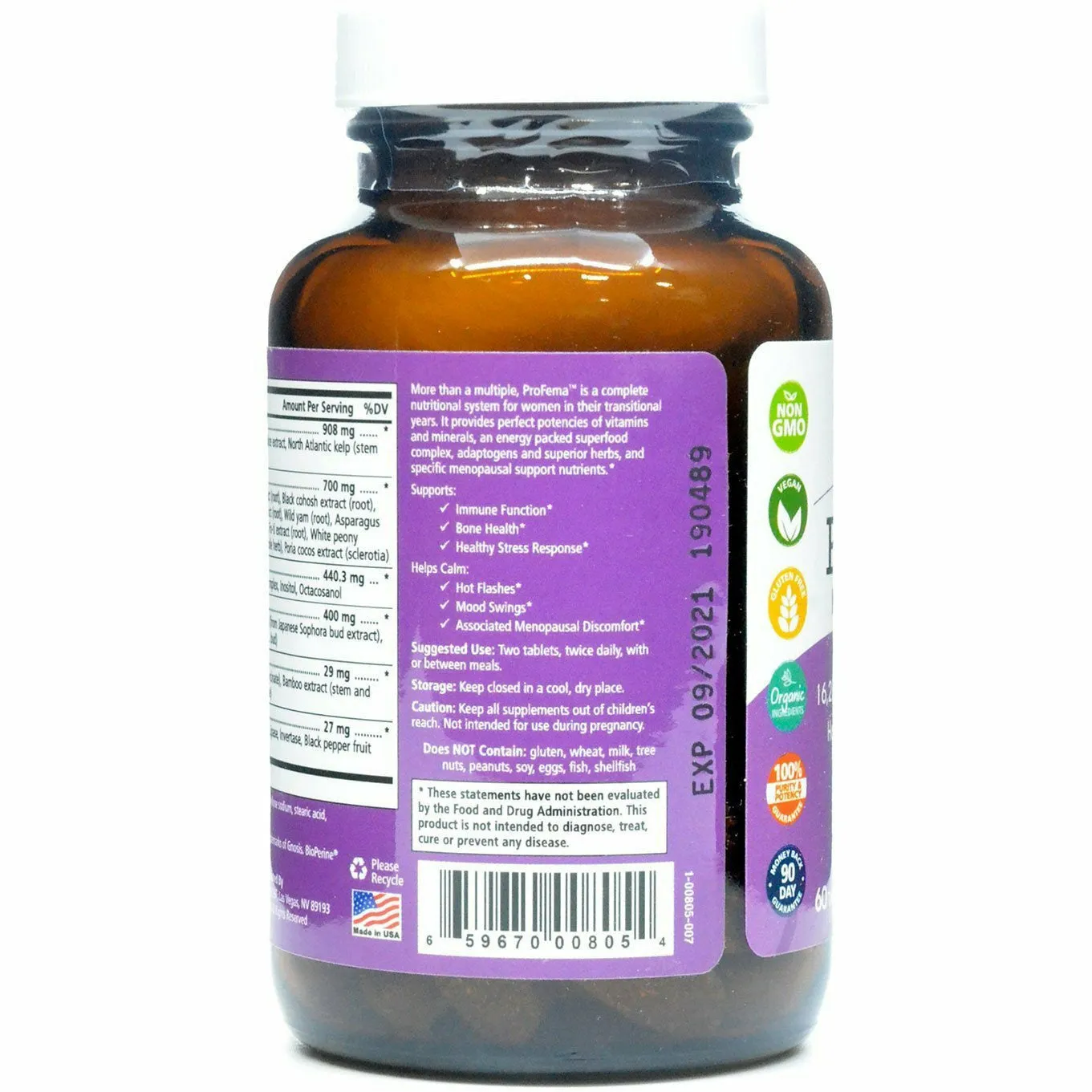 ProFema Natural Menopause Multivitamin by Pure Essence