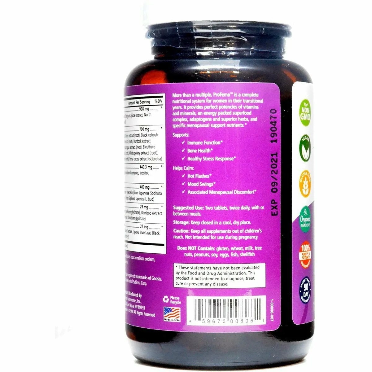 ProFema Natural Menopause Multivitamin by Pure Essence