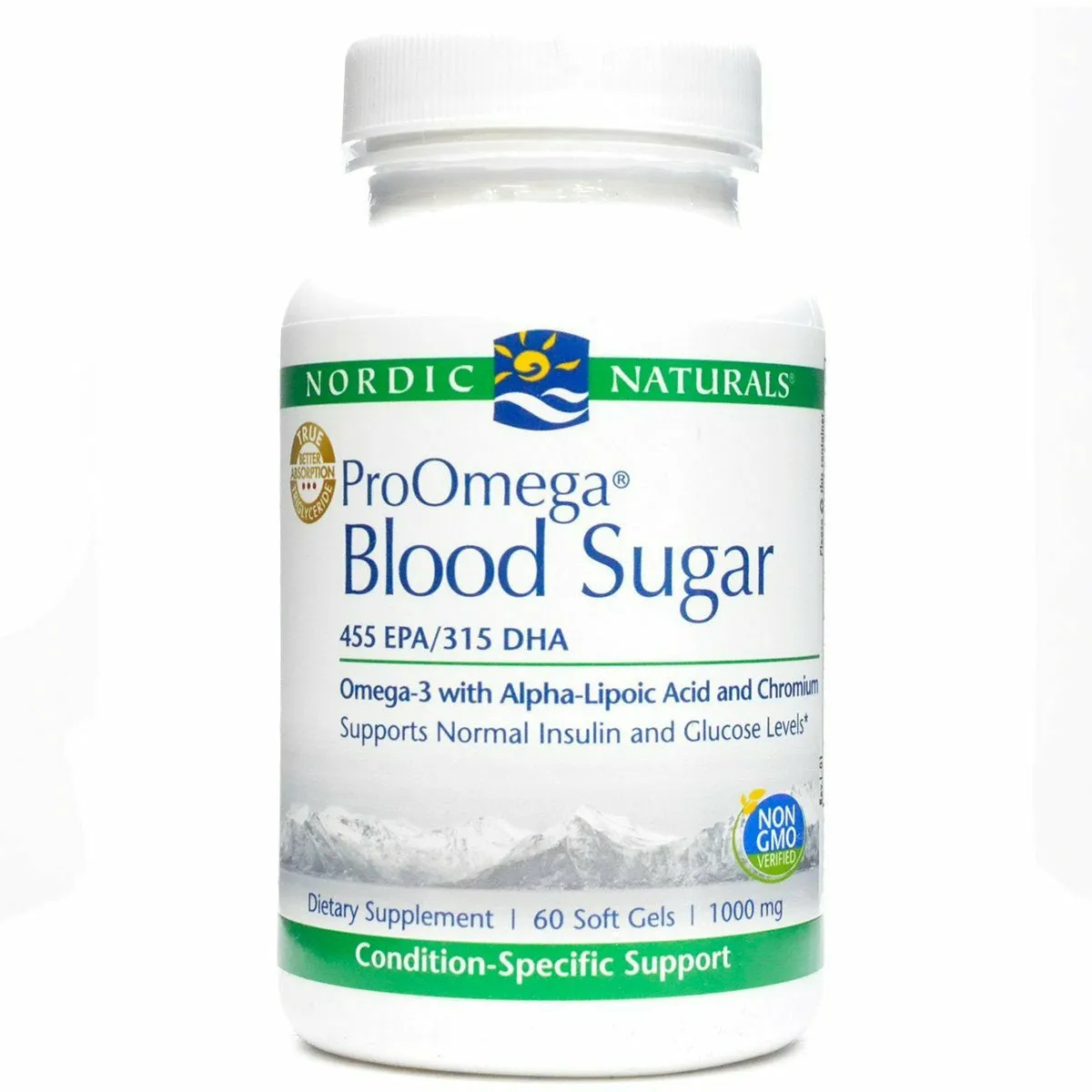 ProOmega Blood Sugar 1000 mg 60 gels by Nordic Naturals