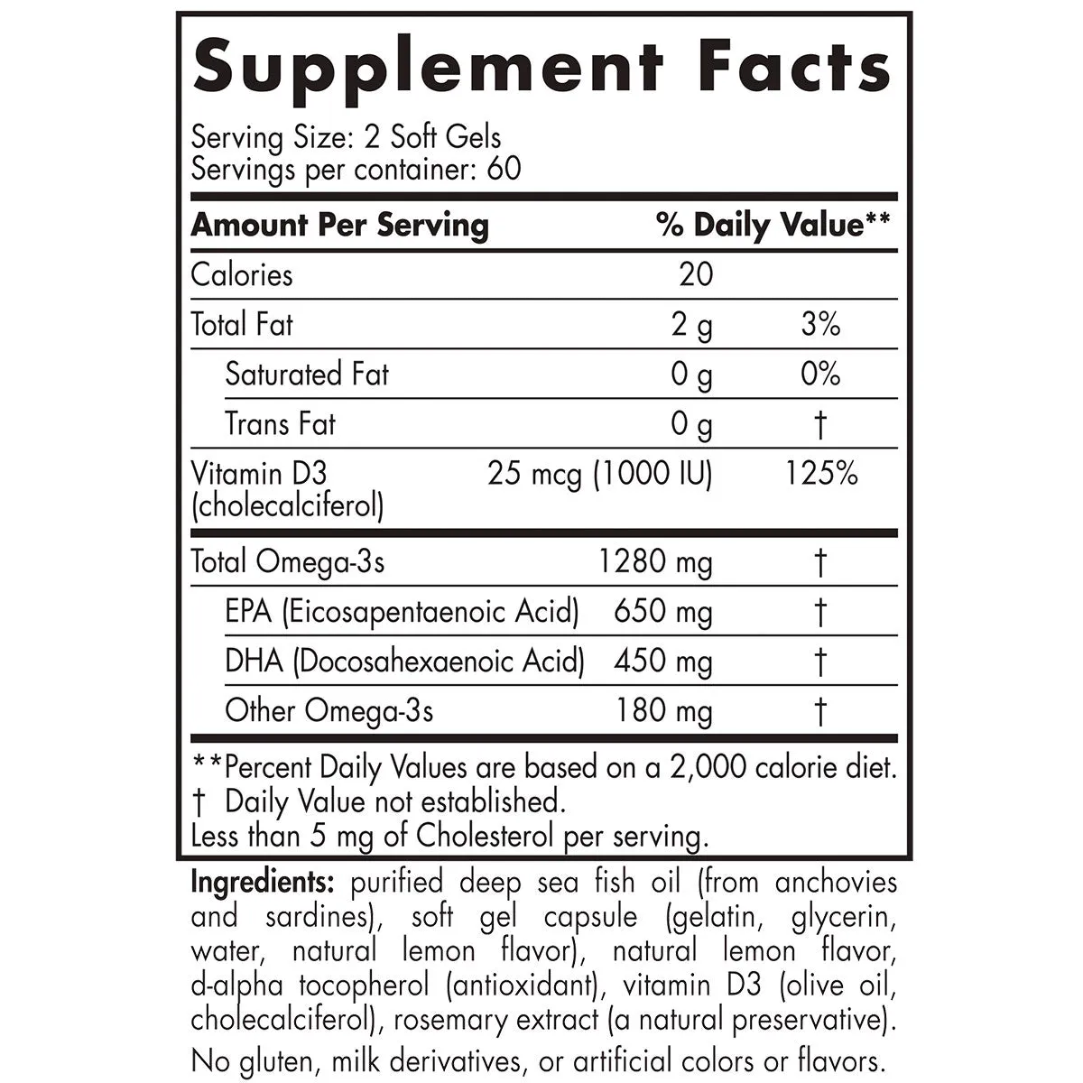 ProOmega-D Lemon 1000 mg by Nordic Naturals