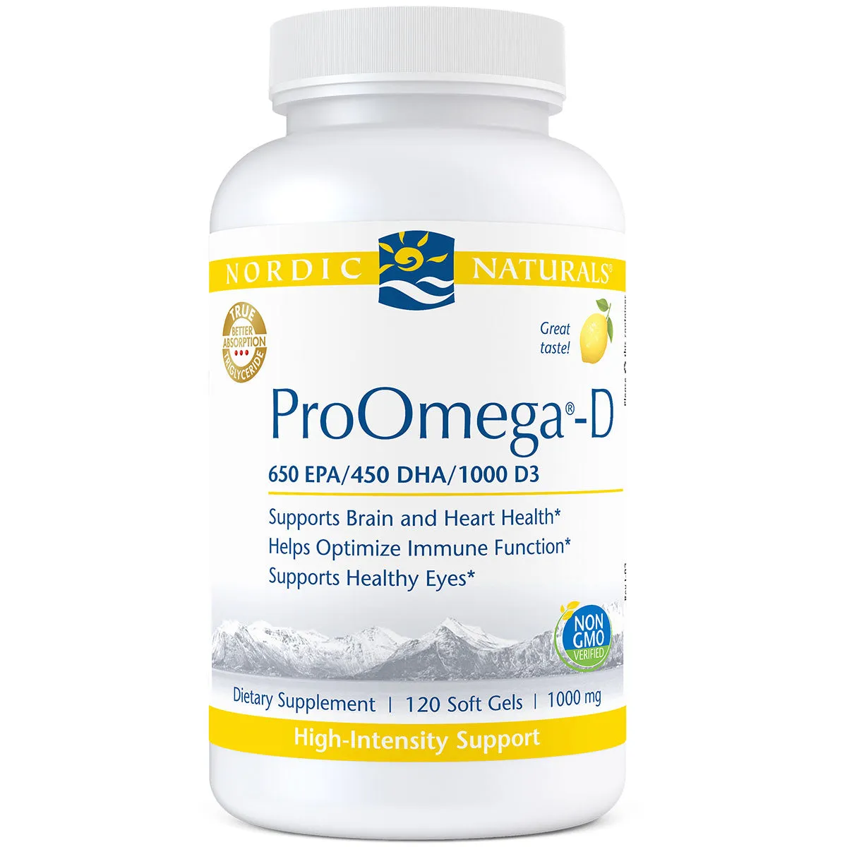 ProOmega-D Lemon 1000 mg by Nordic Naturals