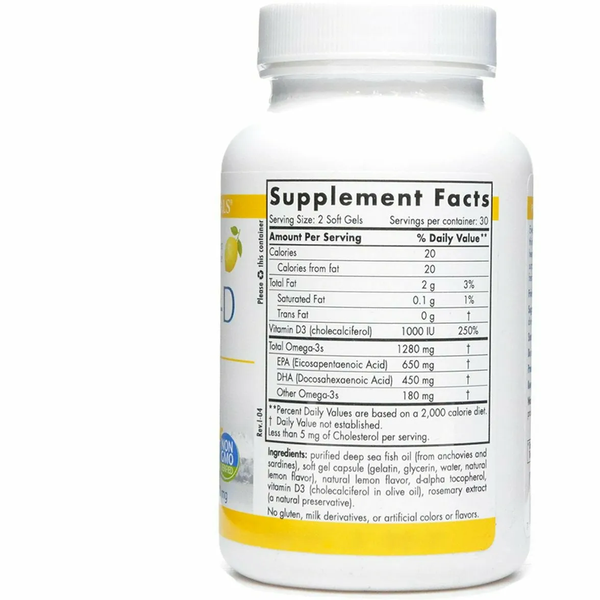 ProOmega-D Lemon 1000 mg by Nordic Naturals