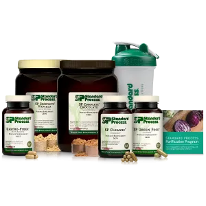 Purification Product Kit. 1 Kit with SP Complete Chocolate. SP Complete Vanilla and Gastro Fiber