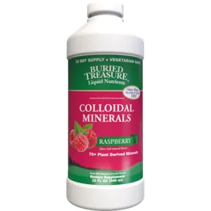 Raspberry Colloidal Trace Minerals 32oz by Buried Treasure