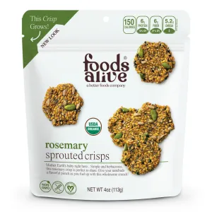 Rosemary Sprouted Crisps 4 oz by Foods Alive