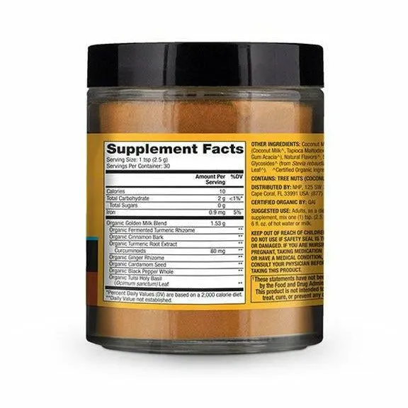 Solspring Organic Golden Milk 2.64 oz By Dr. Mercola