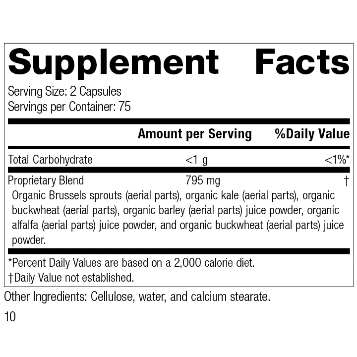 SP Green Food. 150 Capsules