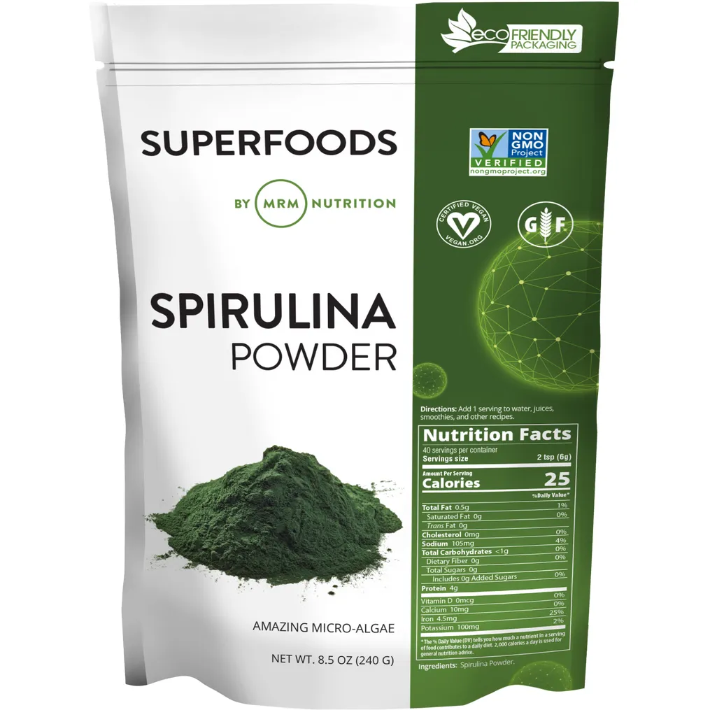 Spirulina Powder 8.5 oz by Metabolic Response Modifier
