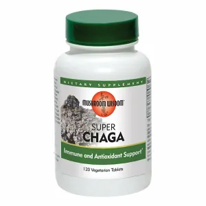 Super Chaga 120 vtabs by Mushroom Wisdom. Inc.