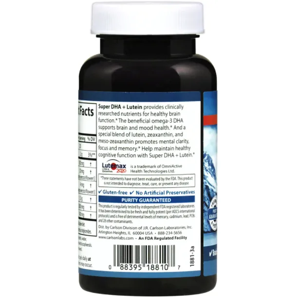 Super DHA   Lutein 60 softgels by Carlson Labs