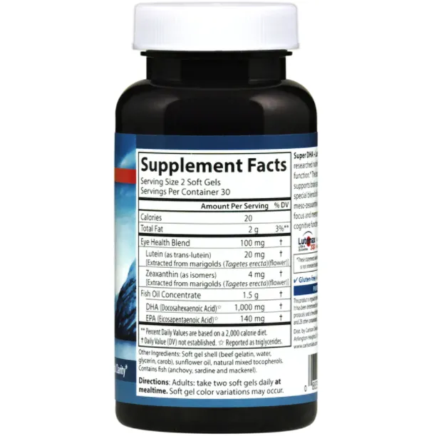 Super DHA   Lutein 60 softgels by Carlson Labs