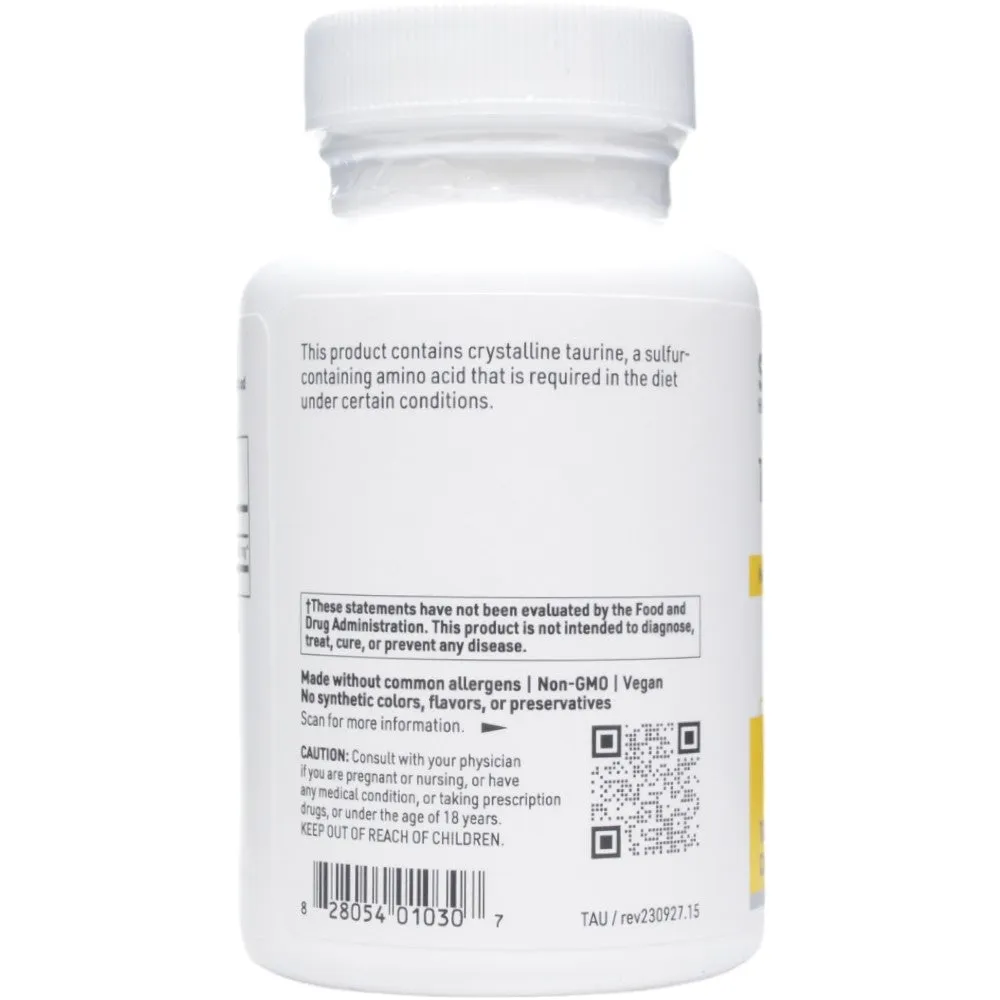 Taurine 500 mg 100 vcaps by Klaire Labs/SFI Health