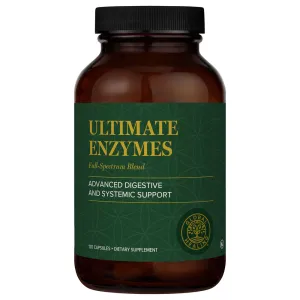 Ultimate Enzymes 120 capsules by Global Healing
