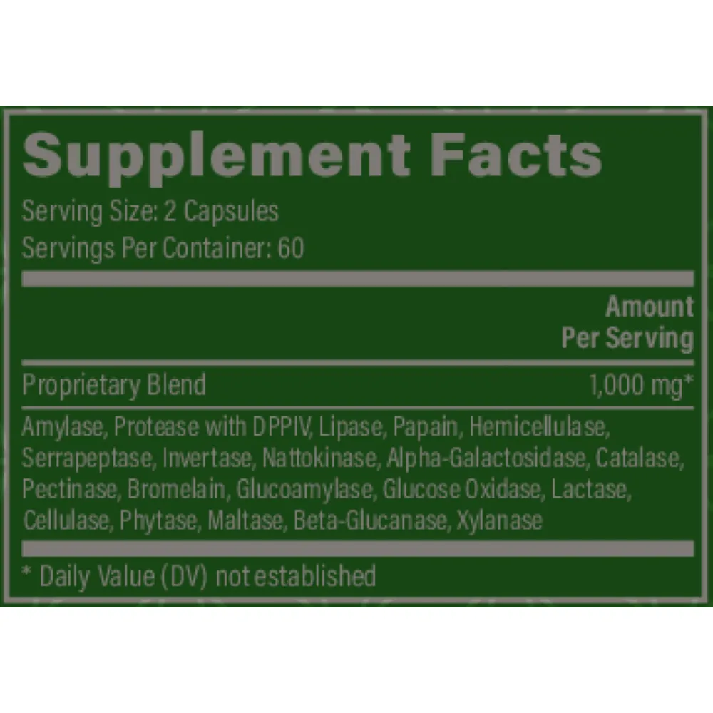 Ultimate Enzymes 120 capsules by Global Healing