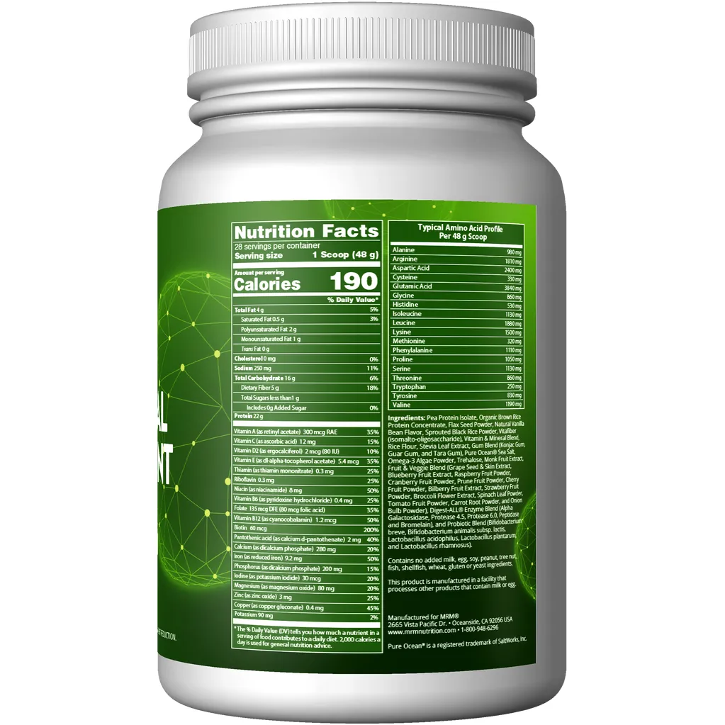 Veggie Meal Replacement 48 oz by Metabolic Response Modifier