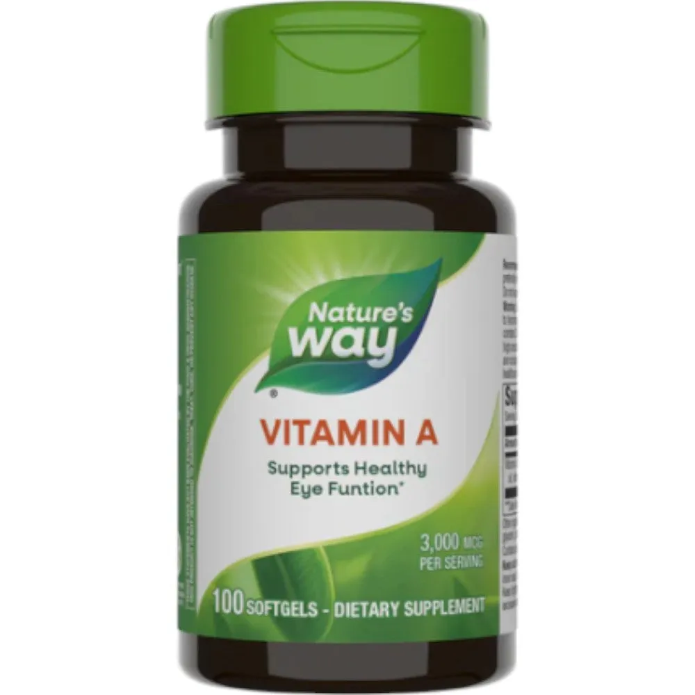 Vitamin A 10.000 IU 100 gels by Nature's Way
