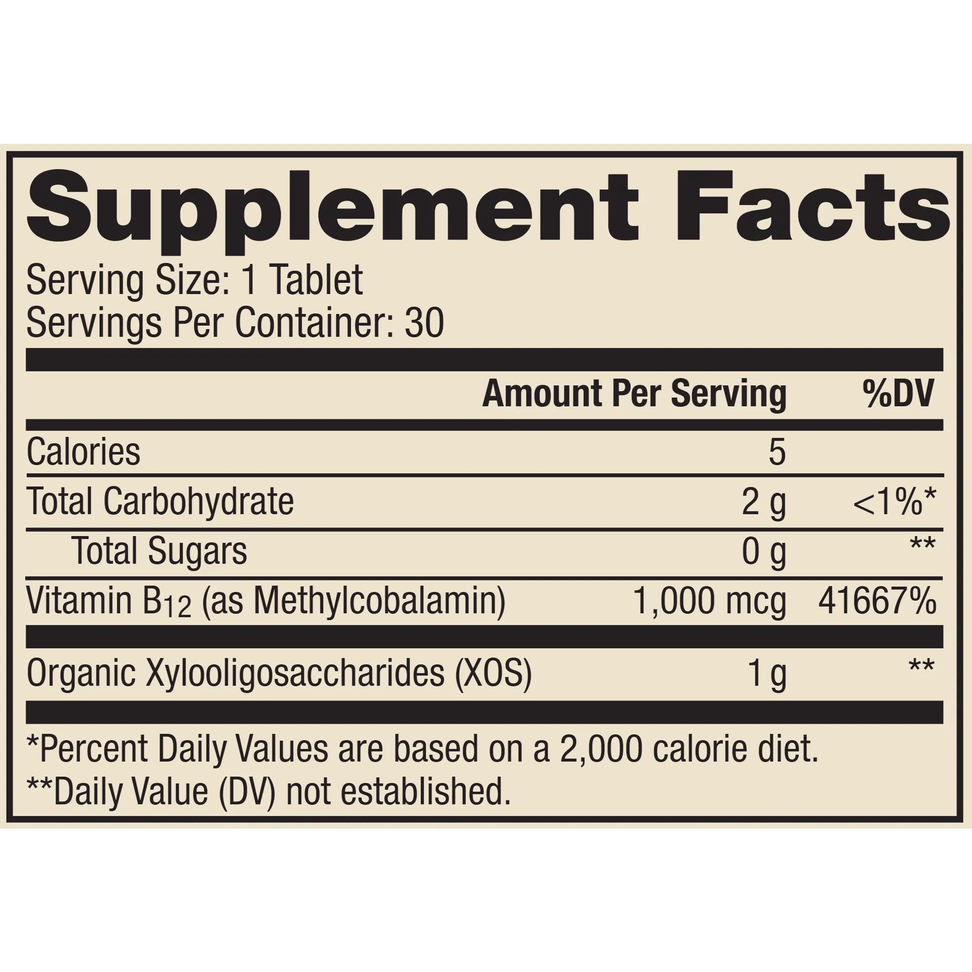Vitamin B12 Chewable 30 tabs by Dr. Mercola