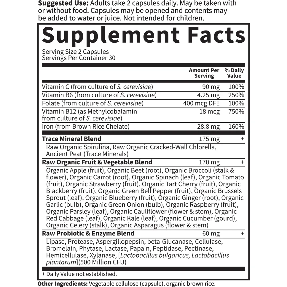 Vitamin Code Healthy Blood 60 vcaps by Garden Of Life
