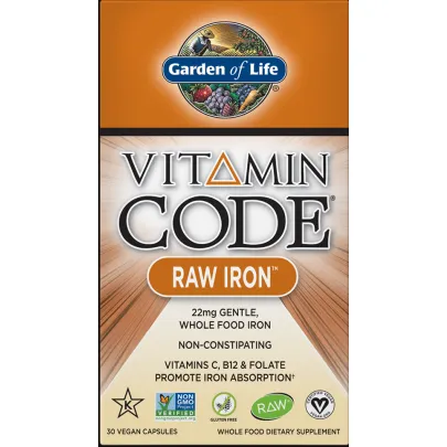 Vitamin Code Raw Iron 30 vcaps by Garden Of Life
