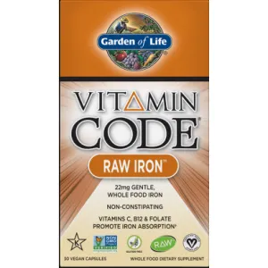 Vitamin Code Raw Iron 30 vcaps by Garden Of Life