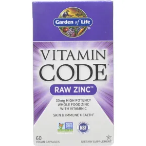 Vitamin Code RAW Zinc 60 vcaps by Garden of Life