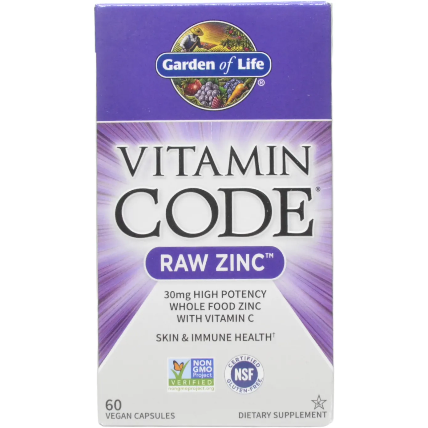 Vitamin Code RAW Zinc 60 vcaps by Garden of Life