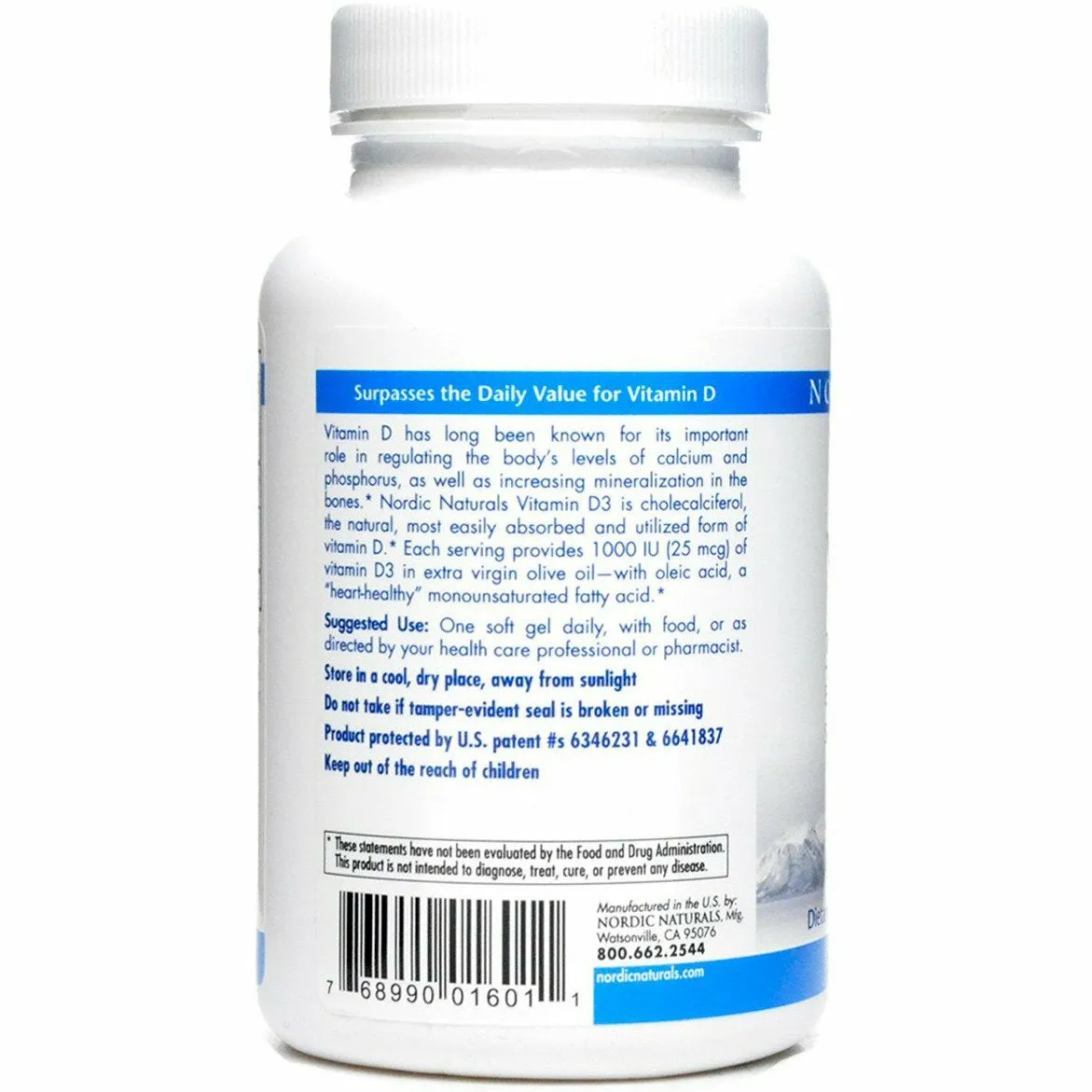 Vitamin D3 1000 IU Orange 120 softgels by Nordic Naturals