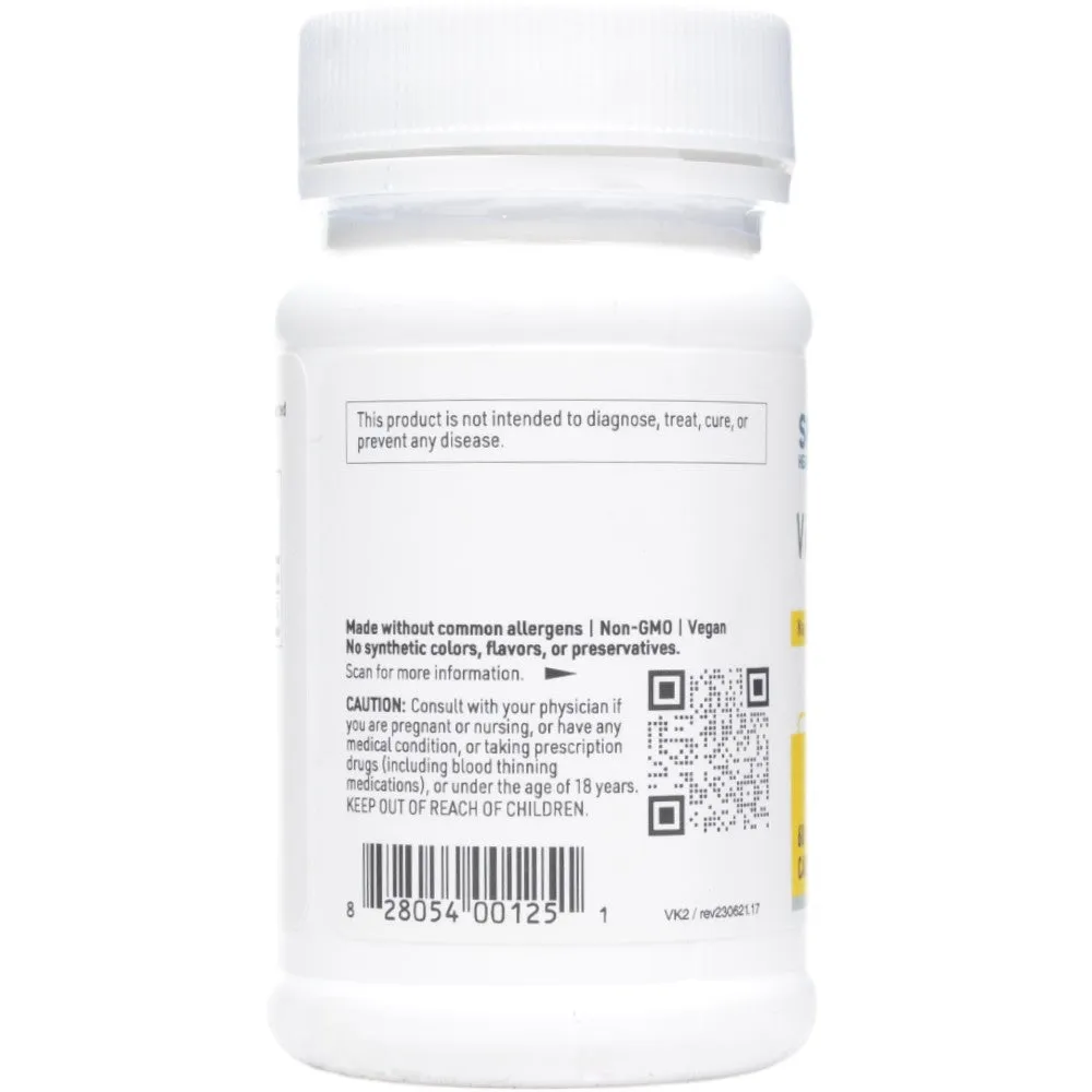Vitamin K2 50 mcg 60 caps By Klaire Labs/SFI Health