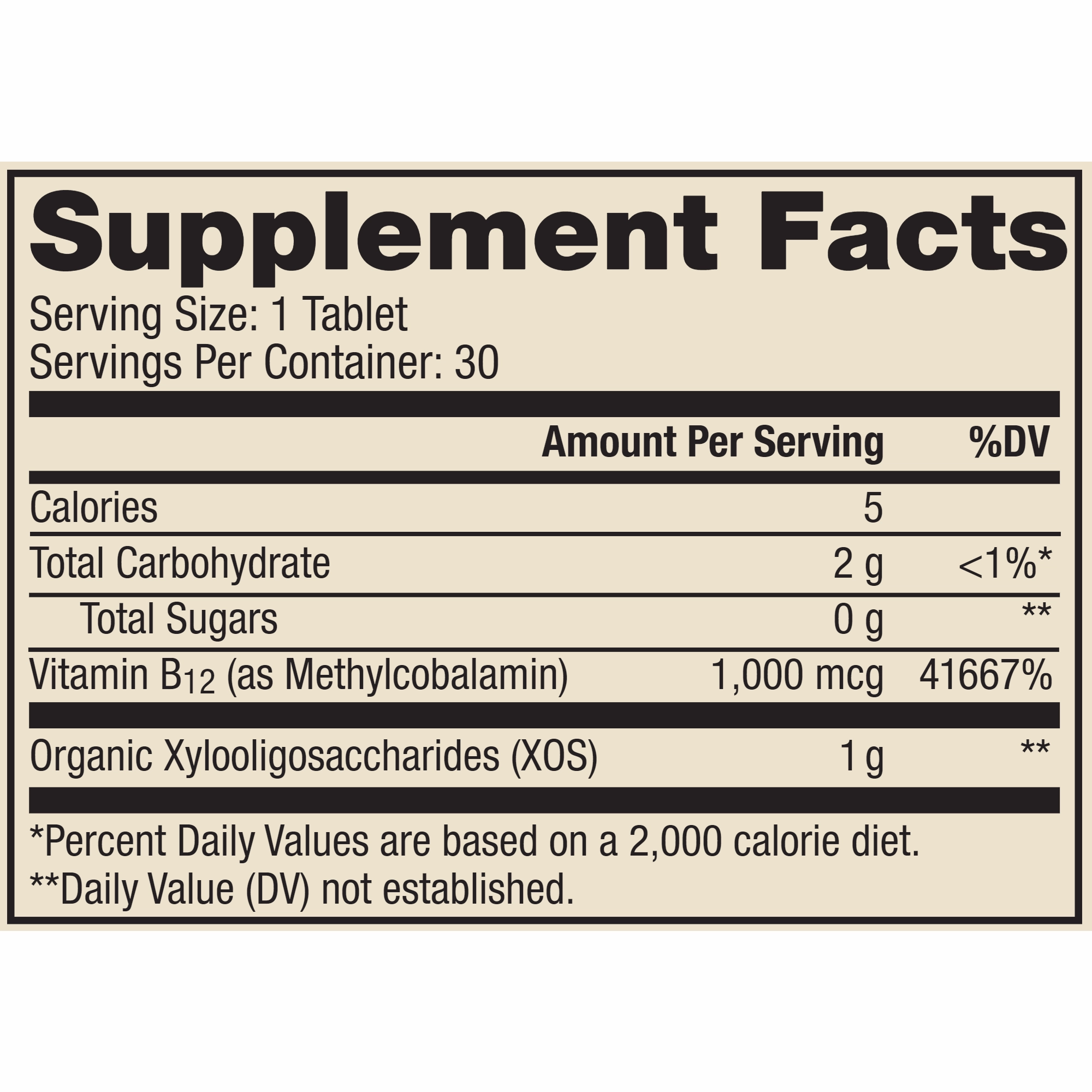 Vitamin B12 Chewable 30 tabs by Dr. Mercola