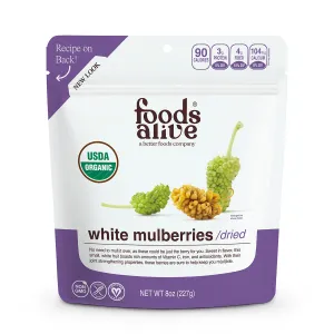 White Mulberries 8 oz by Foods Alive