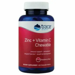 Zinc   Vitamin C Chews 60 wafers by Trace Minerals Research